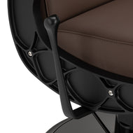 Gabbiano Continental hairdressing chair brown