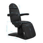 Sillon Eclipse elektrischer Kosmetikstuhl 3 Motoren schwarz