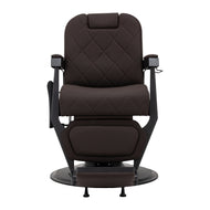 Gabbiano kappersstoel Bruno met zwart frame Bruin