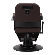 Gabbiano kappersstoel Bruno met zwart frame Bruin