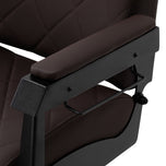 Gabbiano kappersstoel Bruno met zwart frame Bruin