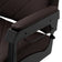 Gabbiano kappersstoel Bruno met zwart frame Bruin