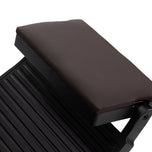 Gabbiano kappersstoel Bruno met zwart frame Bruin