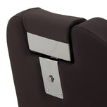Gabbiano kappersstoel Bruno met zwart frame Bruin