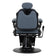 Fauteuil de barbier Gabbiano Francesco Noir graphite