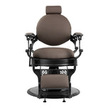 Barber chair Gabbiano Niccolo brown buttonless