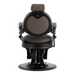 Barber chair Gabbiano Niccolo brown buttonless