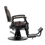 Barber chair Gabbiano Niccolo brown buttonless