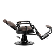 Barber chair Gabbiano Niccolo brown buttonless