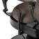 Barber chair Gabbiano Niccolo brown buttonless