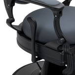 Barber chair Gabbiano Niccolo graphite buttonless