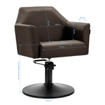 Fauteuil de coiffure Gabbiano Davos marron