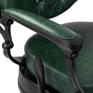 Barber chair Gabbiano President green