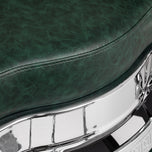Fauteuil de barbier Gabbiano President vert Chromé