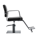 Gabbiano hairdressing chair Porto gray black