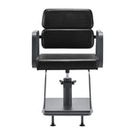 Gabbiano hairdressing chair Porto gray black