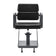 Gabbiano hairdressing chair Porto gray black