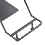 Gabbiano hairdressing chair Porto gray black