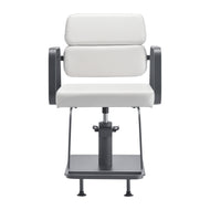 Gabbiano hairdressing chair Porto gray white