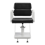 Chaise de coiffure Gabbiano Porto blanc noir