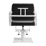 Chaise de coiffure Gabbiano Porto blanc noir