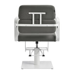 Fauteuil de coiffure Gabbiano Porto blanc gris