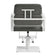 Fauteuil de coiffure Gabbiano Porto blanc gris
