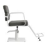 Fauteuil de coiffure Gabbiano Porto blanc gris