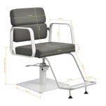 Fauteuil de coiffure Gabbiano Porto blanc gris