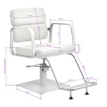 Gabbiano hairdressing chair Porto white white
