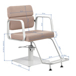 Gabbiano hairdressing chair Porto white beige