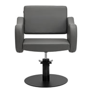 Gabbiano hairdressing chair Sewilla Gray black base