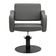 Gabbiano hairdressing chair Sewilla Gray black base