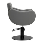 Gabbiano hairdressing chair Sewilla Gray black base