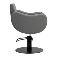 Gabbiano hairdressing chair Sewilla Gray black base
