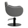Gabbiano hairdressing chair Sewilla Gray black base