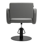 Gabbiano hairdressing chair Sewilla Gray black base