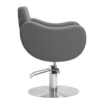 Gabbiano hairdressing chair Sewilla Gray INOX base