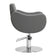 Gabbiano hairdressing chair Sewilla Gray INOX base
