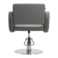 Gabbiano hairdressing chair Sewilla Gray INOX base