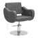 Gabbiano hairdressing chair Sewilla Gray INOX base