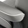 Gabbiano Levi barber chair with black frame gray without stitching at the back