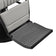 Gabbiano Levi barber chair with black frame gray without stitching at the back