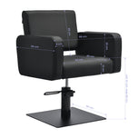 Gabbiano Bilbao hairdressing chair black