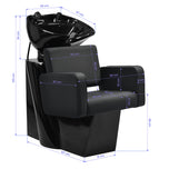 Gabbiano hairdressing wash unit Bilbao Black