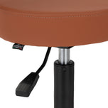 Gabbiano hairdressing stool D026 brown