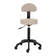 Gabbiano hairdressing stool D026 grey-beige