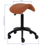 Gabbiano hairdressing stool D032 brown