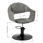 Hair System Halo grey hairdressing chair grey
