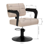 Hair System Jet Latte Friseurstuhl beige